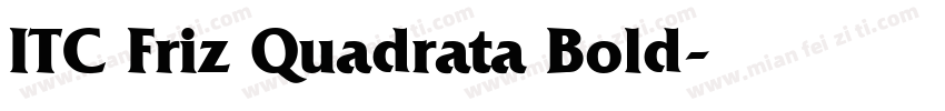 ITC Friz Quadrata Bold字体转换